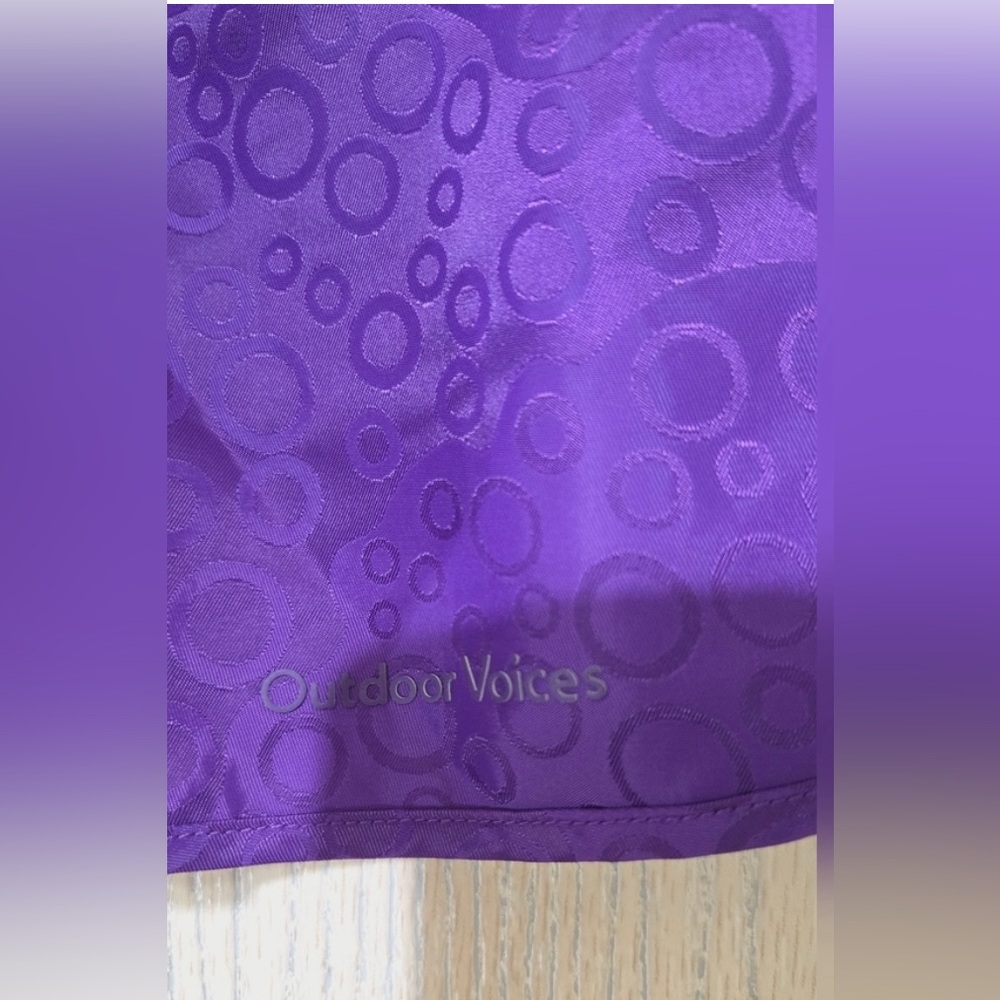 Outdoor Voices Purple Bubble Pattern Skort XS NWT Built-in Shorts Athletic Skirt - Picture 7 of 7